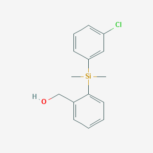 {2-[(3-Chloro-phenyl)-dimethyl-silanyl]-phenyl}-methanol