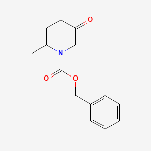 molecular formula C14H17NO3 B1428317 Benzyl 2-methyl-5-oxopiperidine-1-carboxylate CAS No. 1314395-91-9
