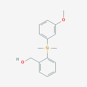 {2-[(3-Methoxyphenyl)dimethylsilyl]phenyl}methanol