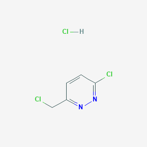 molecular formula C5H5Cl3N2 B1428323 3-Chloro-6-(chloromethyl)pyridazine hydrochloride CAS No. 1420865-79-7