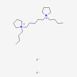 1,1'-(Pentane-1,5-diyl)bis(1-butylpyrrolidin-1-ium) difluoride