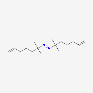 molecular formula C16H30N2 B14283406 Diazene, bis(1,1-dimethyl-5-hexenyl)- CAS No. 143958-74-1