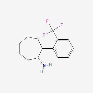 2-[2-(Trifluoromethyl)phenyl]cycloheptan-1-amine