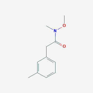 molecular formula C11H15NO2 B1428347 N-methoxy-N-methyl-2-(3-methylphenyl)acetamide CAS No. 267884-97-9