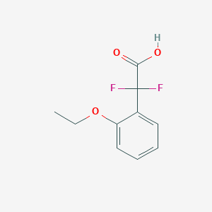 molecular formula C10H10F2O3 B1428348 2-(2-Ethoxyphenyl)-2,2-difluoroacetic acid CAS No. 1342573-75-4