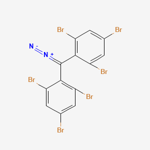 molecular formula C13H4Br6N2 B14283504 Bis(2,4,6-tribromophenyl)diazomethane CAS No. 163686-46-2