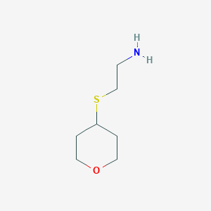 molecular formula C7H15NOS B1428354 2-(Oxan-4-ylsulfanyl)ethan-1-amine CAS No. 933758-10-2