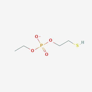 molecular formula C4H10O4PS- B14283554 Ethyl 2-sulfanylethyl phosphate CAS No. 126969-33-3