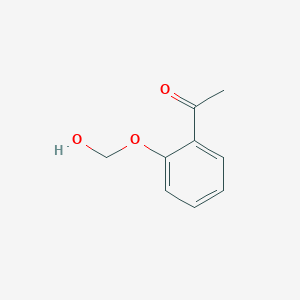 molecular formula C9H10O3 B14283555 1-[2-(Hydroxymethoxy)phenyl]ethan-1-one CAS No. 120519-66-6
