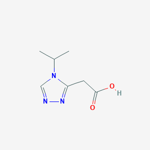 molecular formula C7H11N3O2 B1428363 2-[4-(propan-2-yl)-4H-1,2,4-triazol-3-yl]acetic acid CAS No. 1249455-82-0
