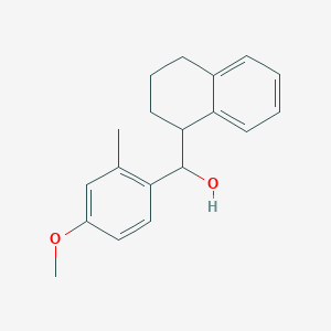 molecular formula C19H22O2 B1428364 (4-Methoxy-2-methylphenyl)(1,2,3,4-tetrahydronaphthalen-1-yl)methanol CAS No. 1432681-98-5