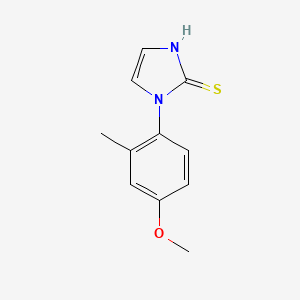 molecular formula C11H12N2OS B1428365 1-(4-methoxy-2-methylphenyl)-1H-imidazole-2-thiol CAS No. 1338979-34-2