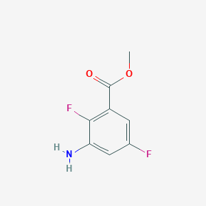 molecular formula C8H7F2NO2 B1428369 Methyl 3-amino-2,5-difluorobenzoate CAS No. 1186194-15-9