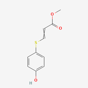 molecular formula C10H10O3S B14283690 Methyl 3-[(4-hydroxyphenyl)sulfanyl]prop-2-enoate CAS No. 139224-25-2