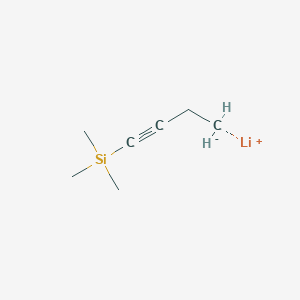 molecular formula C7H13LiSi B14283735 Lithium, [4-(trimethylsilyl)-3-butynyl]- CAS No. 121118-93-2