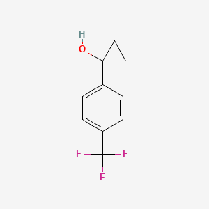 molecular formula C10H9F3O B1428374 1-[4-(Trifluoromethyl)phenyl]cyclopropan-1-ol CAS No. 1224883-68-4