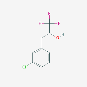molecular formula C9H8ClF3O B1428382 3-(3-Chlorophenyl)-1,1,1-trifluoropropan-2-ol CAS No. 1343946-35-9