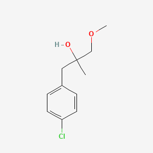 molecular formula C11H15ClO2 B1428384 1-(4-Chlorophenyl)-3-methoxy-2-methylpropan-2-ol CAS No. 2109-92-4