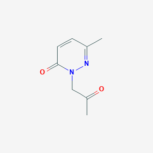 molecular formula C8H10N2O2 B1428389 6-Methyl-2-(2-oxopropyl)-2,3-dihydropyridazin-3-one CAS No. 412018-59-8
