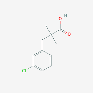 molecular formula C11H13ClO2 B1428391 3-(3-Chlorophenyl)-2,2-dimethylpropanoic acid CAS No. 1225505-29-2