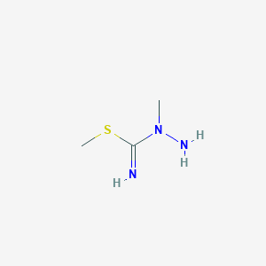 molecular formula C3H9N3S B14283915 Methyl 1-methylhydrazine-1-carboximidothioate CAS No. 151756-19-3