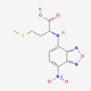 molecular formula C11H12N4O5S B14284096 N-(7-Nitro-2,1,3-benzoxadiazol-4-yl)-D-methionine CAS No. 162149-69-1
