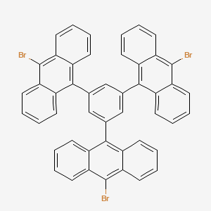 molecular formula C48H27Br3 B1428410 1,3,5-Tris(10-bromoanthracen-9-yl)benzene CAS No. 813461-34-6