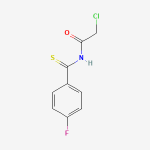 molecular formula C9H7ClFNOS B1428420 2-chloro-N-(4-fluorobenzenecarbothioyl)acetamide CAS No. 1311279-68-1