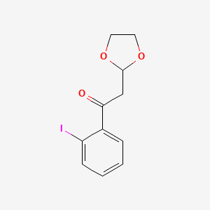 2-(1,3-Dioxolan-2-yl)-1-(2-iodo-phenyl)-ethanone