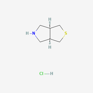 molecular formula C6H12ClNS B1428424 cis-hexahydro-1H-thieno[3,4-c]pyrrole hydrochloride CAS No. 179339-70-9