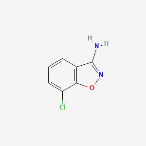 molecular formula C7H5ClN2O B1428426 7-氯苯并[d]异恶唑-3-胺 CAS No. 927413-64-7