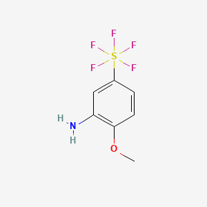 molecular formula C7H8F5NOS B1428428 2-Methoxy-5-(pentafluorosulfur)aniline CAS No. 1211587-84-6