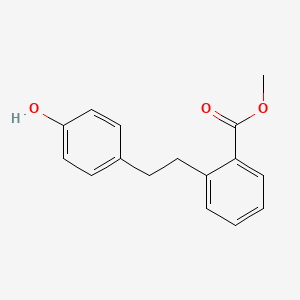 molecular formula C16H16O3 B14284327 Methyl 2-[2-(4-hydroxyphenyl)ethyl]benzoate CAS No. 138272-70-5