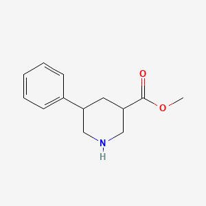 molecular formula C13H17NO2 B1428435 Methyl 5-phenylpiperidine-3-carboxylate CAS No. 939412-04-1