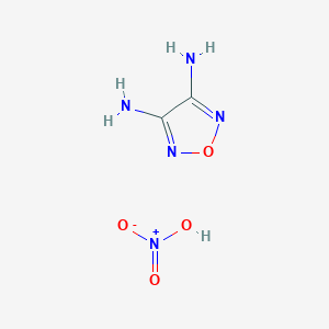 molecular formula C2H5N5O4 B14284362 Nitric acid;1,2,5-oxadiazole-3,4-diamine CAS No. 131794-27-9