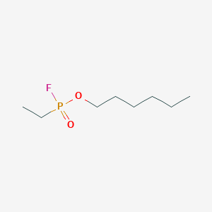 molecular formula C8H18FO2P B14284367 Hexyl ethylphosphonofluoridate CAS No. 135445-19-1
