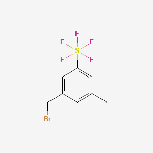 molecular formula C8H8BrF5S B1428438 3-Methyl-5-(pentafluorosulfur)benzyl bromide CAS No. 1240257-48-0