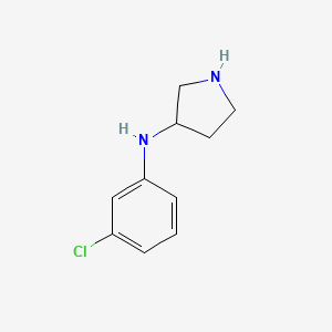 molecular formula C10H13ClN2 B1428443 N-(3-chlorophenyl)pyrrolidin-3-amine CAS No. 1378522-48-5