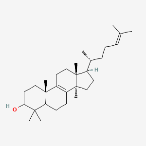 molecular formula C30H50O B1428456 (10S,13R,14R,17R)-4,4,10,13,14-Pentamethyl-17-((R)-6-methylhept-5-en-2-yl)-2,3,4,5,6,7,10,11,12,13,14,15,16,17-tetradecahydro-1H-cyclopenta[a]phenanthren-3-ol CAS No. 911660-54-3
