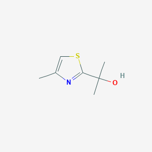 molecular formula C7H11NOS B1428463 2-(4-Methylthiazol-2-yl)propan-2-ol CAS No. 124341-73-7