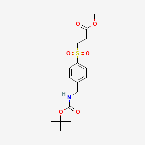 Methyl 3-((4-(((tert-butoxycarbonyl)amino)methyl)phenyl)sulfonyl)propanoate