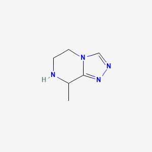 molecular formula C6H10N4 B1428467 8-methyl-5H,6H,7H,8H-[1,2,4]triazolo[4,3-a]pyrazine CAS No. 1174644-89-3