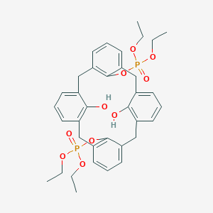molecular formula C36H42O10P2 B142847 o,o-Bis(diethoxyphosphoryl)calix[4]arene CAS No. 145237-28-1