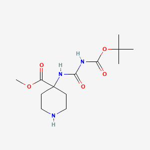 Methyl 4-(3-(tert-butoxycarbonyl)ureido)piperidine-4-carboxylate