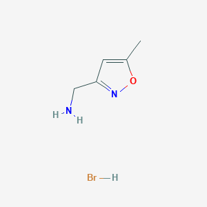 molecular formula C5H9BrN2O B1428477 1-(5-Methylisoxazol-3-yl)methanamine hydrobromide CAS No. 1247734-80-0