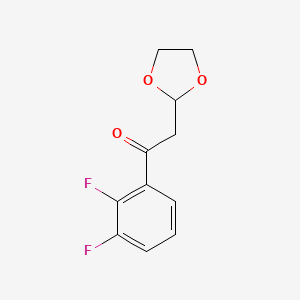 1-(2,3-Difluoro-phenyl)-2-(1,3-dioxolan-2-yl)-ethanone