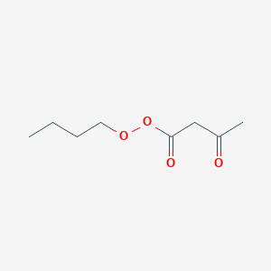 molecular formula C8H14O4 B14284820 Butyl 3-oxobutaneperoxoate CAS No. 137314-71-7