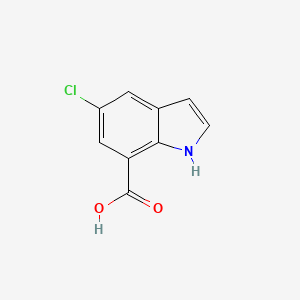molecular formula C9H6ClNO2 B1428483 5-chloro-1H-indole-7-carboxylic acid CAS No. 875305-81-0