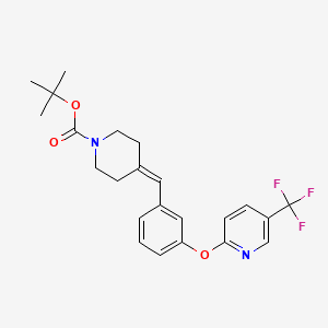 tert-Butyl 4-(3-((5-(trifluoromethyl)pyridin-2-yl)oxy)benzylidene)piperidine-1-carboxylate