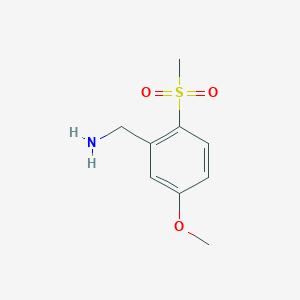 2-Methanesulfonyl-5-methoxy-benzylamine